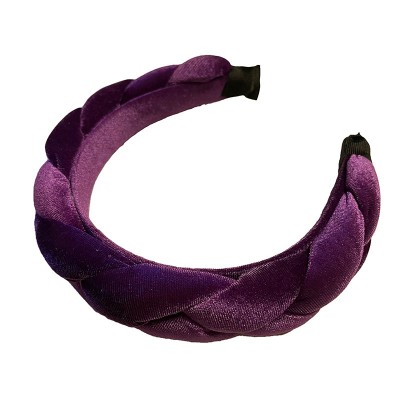 Bentita, coronita par din catifea  mov impletita BP09 Bentita, coronita par din catifea  mov impletita BP09