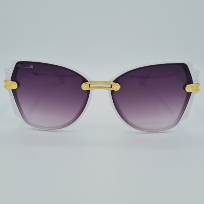 Ochelari de soare Dama Casual cu rama asimetrica alba + Toc si laveta GRATIS OSD019 Ochelari de soare Dama Casual cu rama asimetrica alba + Toc si laveta GRATIS OSD019