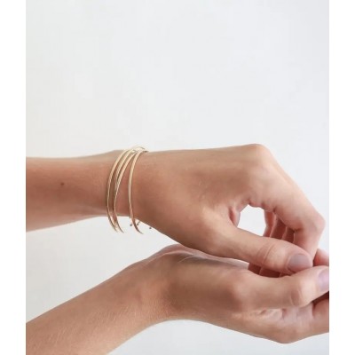  Bratara Luxury Fashion Dama din material ioxidabil placat cu aur roz de 14K SBRD011