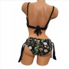 Costum de Baie  din doua piese cu sutien push up bretele detasabile slip normal  CBD036