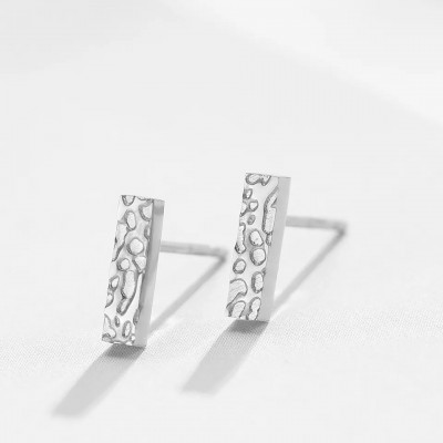 Cercei eleganti dreptunghiulari din otel inoxidabil argintiu cu forma dreptunghiulara CW71 Cercei eleganti dreptunghiulari din otel inoxidabil argintiu cu forma dreptunghiulara CW71