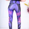 Colanti Fitness Dama cu design abstract purple lines CDFIT029