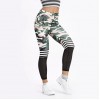 Colanti Fitness Dama cu print  camuflaj si talie lata  CDFIT055