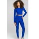 Set Fitness Albastru Sport cu bluza maneca lunga si colanti modelatori cu talie inalta SFIT023 Set Fitness Albastru Sport cu bluza maneca lunga si colanti modelatori cu talie inalta SFIT023