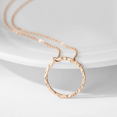 Colier dama auriu placat cu aur galben de 14 k si pandativ cerc COL107 Colier dama auriu placat cu aur galben de 14 k si pandativ cerc COL107