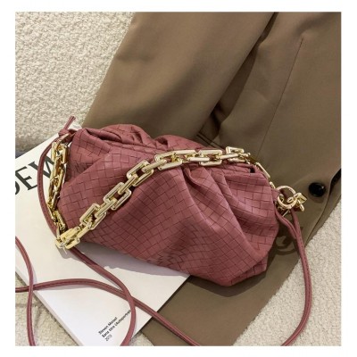 Geanta pink fashion din piele eco bareta din lant gros Trendy  ACGD212 Geanta pink fashion din piele eco bareta din lant gros Trendy  ACGD212