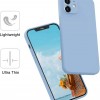 Husa slim compatibila cu IPHONE12, silicon bleu HT-IP12-SIL