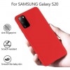 Husa slim compatibila cu Samsung Galaxy S20 4G, silicon rosu ht-samS20