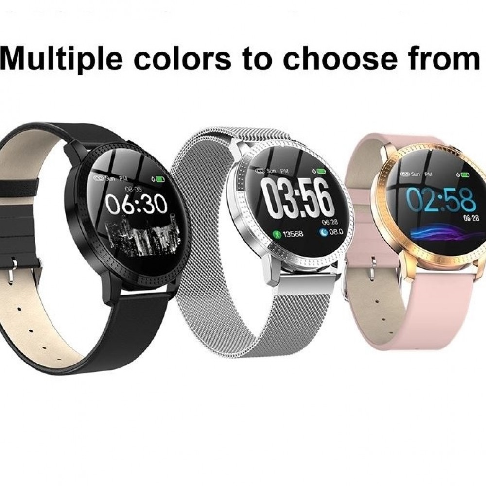 Ceas Smartwatch SUPER PREMIUM cu ecran color Argintiu Karen SWCF18