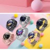 Ceas Smartwatch SUPER PREMIUM Unisex cu ecran color ritm cardiac si presiune arteriala Negru Karen SWCF18Pro