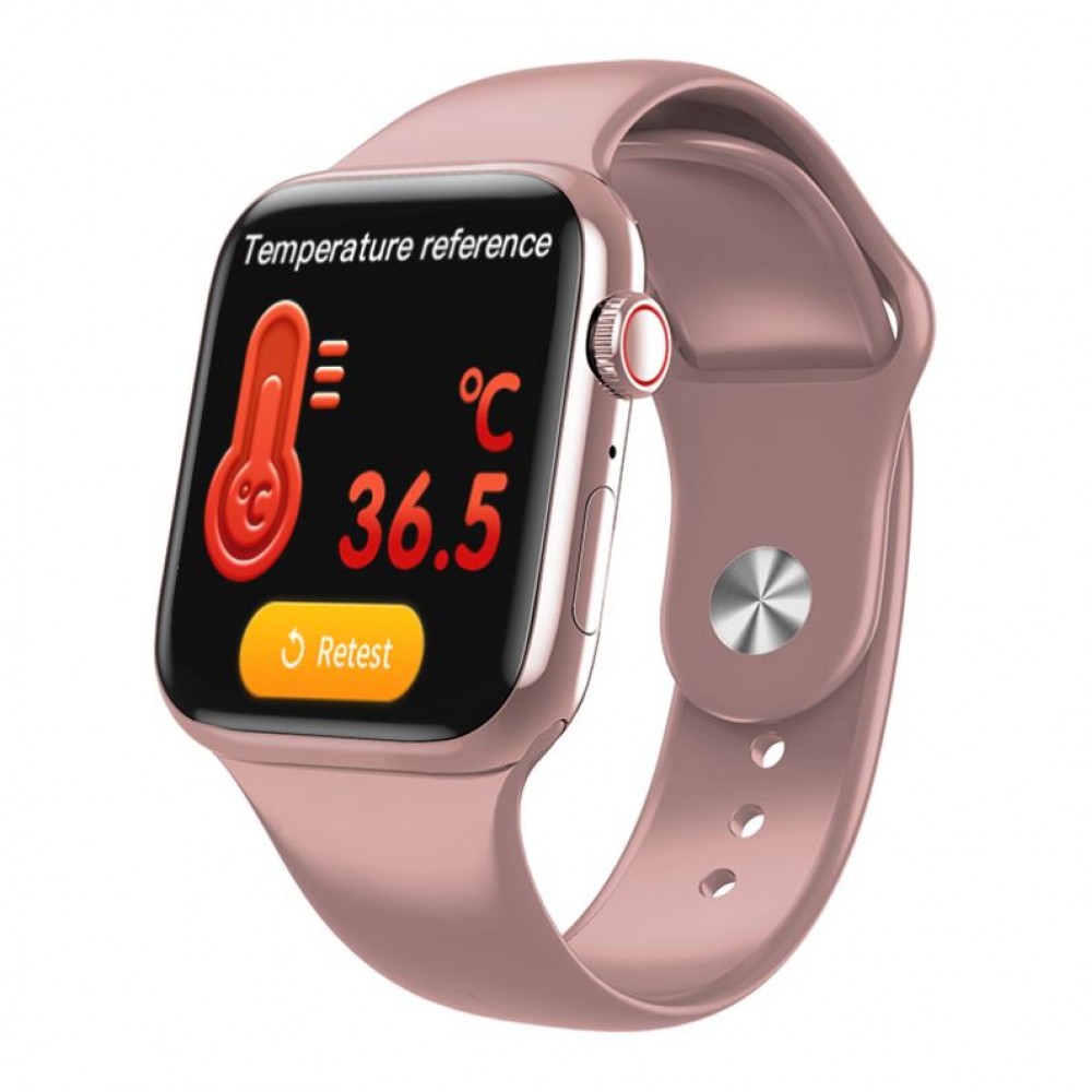 Ceas Smart Sport Roz cu monitorizare temperatura si sistem imunitar SWW98