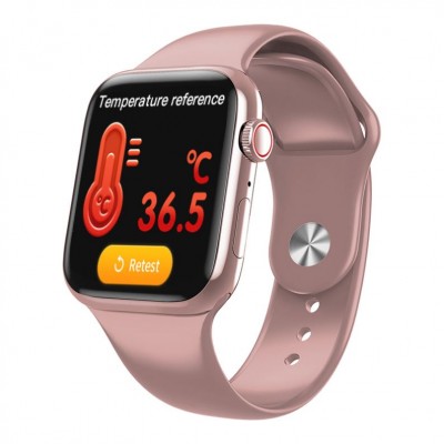 Ceas Smart Sport Roz cu monitorizare temperatura si sistem imunitar SWW98 Ceas Smart Sport Roz cu monitorizare temperatura si sistem imunitar SWW98