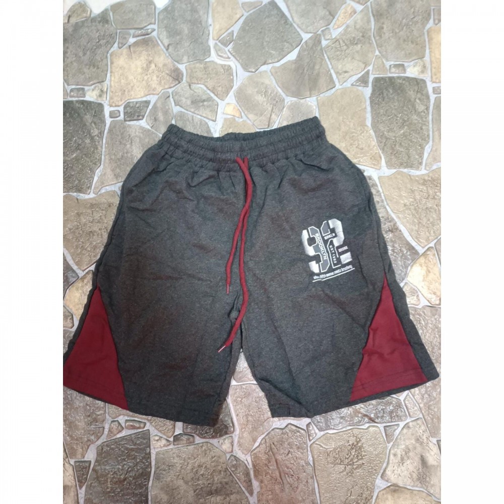 Pantaloni Barbatesti gri inchis scurti  PSB01