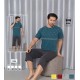 Pijama barbati  batal din 2 piese tricou si pantaloni trei sferturi PJB21 Pijama barbati  batal din 2 piese tricou si pantaloni trei sferturi PJB21