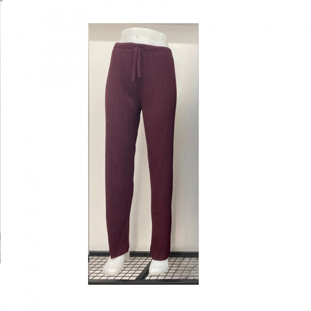 Pantaloni Dama striati largi visinii cu talie inalta PD002