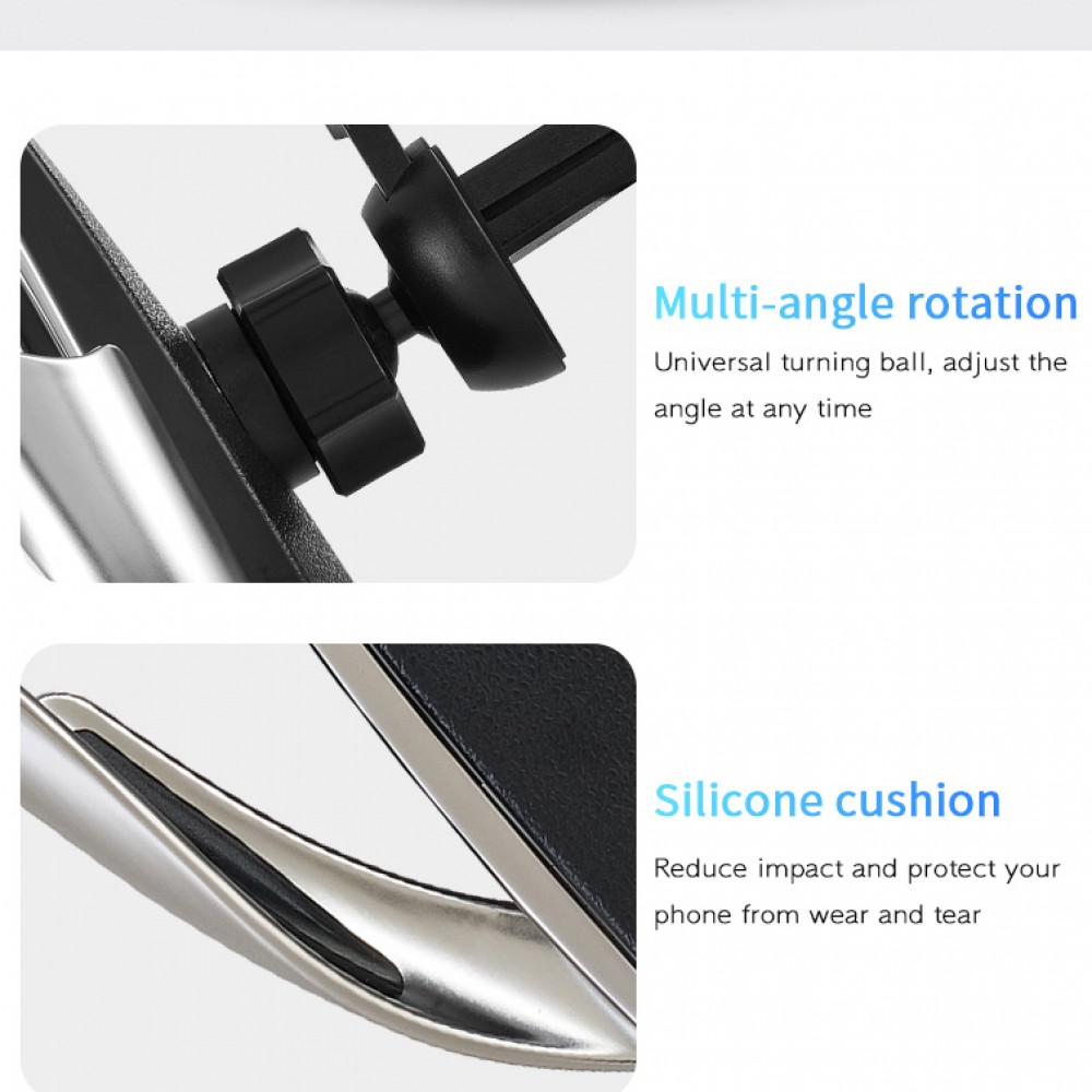 Suport auto cu incarcator wireless si senzor inteligent ACWC-AUTO-002