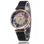 Ceas Dama Elegant Negru cu bratara magnetica Sapphire Collection QUARTZ CDQZ018