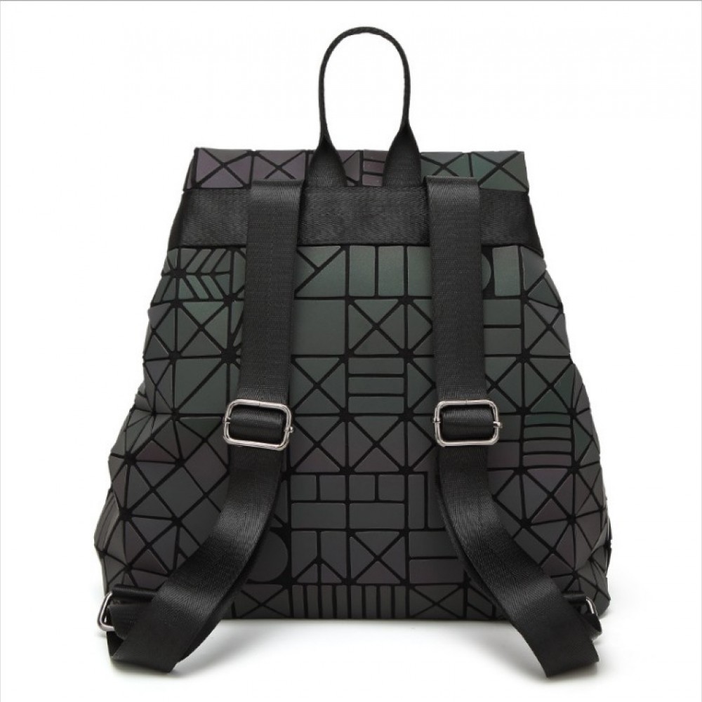 Rucsac dama geometric holografic luminos mare Geometric Pattern  ACRD011