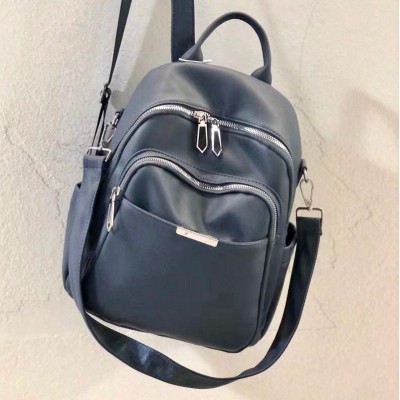 Rucsac Geanta Fashion gri inchis din piele eco cu buzunar si bareta detasabila ACRD290 Rucsac Geanta Fashion gri inchis din piele eco cu buzunar si bareta detasabila ACRD290