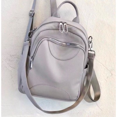 Rucsac Geanta Fashion gri din piele eco cu cusatura dubla pe  buzunar  si bareta detasabila ACRD295 Rucsac Geanta Fashion gri din piele eco cu cusatura dubla pe  buzunar  si bareta detasabila ACRD295