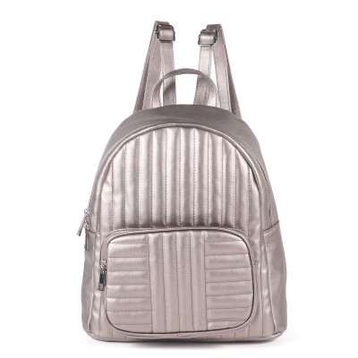Rucsac Fashion bronz din piele eco cusaturi fine si buzunar exterior ACRD310 Rucsac Fashion bronz din piele eco cusaturi fine si buzunar exterior ACRD310