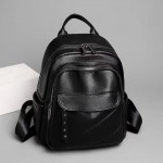 Rucsac Fashion negru din piele eco bareta detasabila si buzunar antifurt ACRD352