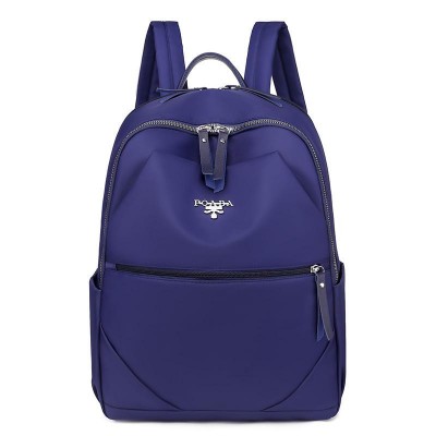 Rucsac dama fashion albastru din material textil impermeabil cu buzunar exterior ACRD362 Rucsac dama fashion albastru din material textil impermeabil cu buzunar exterior ACRD362