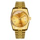 Ceas Barbati Business Elegant cu bratara metalica si strasuri goldgold CBYK007