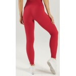 Colanti Dama Fitness Rosu cu Talie Inalta CDFIT038