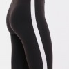 Colanti Fitness Dama Negri cu dunga laterala Alba CDFIT033