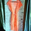 Rochie de plaja corail dantelata model fluture cu franjuri si cordon RDP001 Rochie de plaja corail dantelata model fluture cu franjuri si cordon RDP001